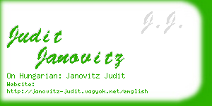 judit janovitz business card